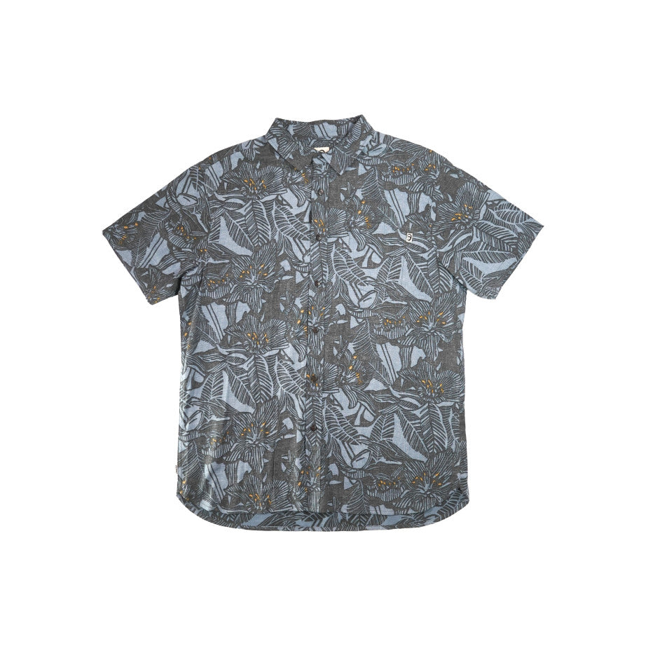 Durban Short Sleeve Button Up - Slate