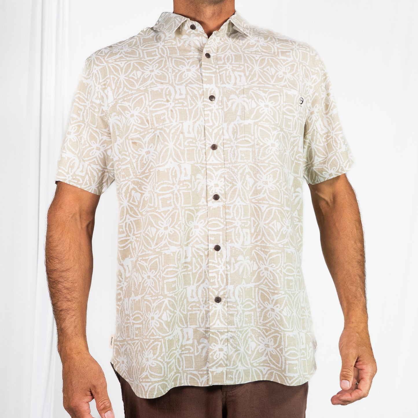 Tapa Short Sleeve Button Up Shirt