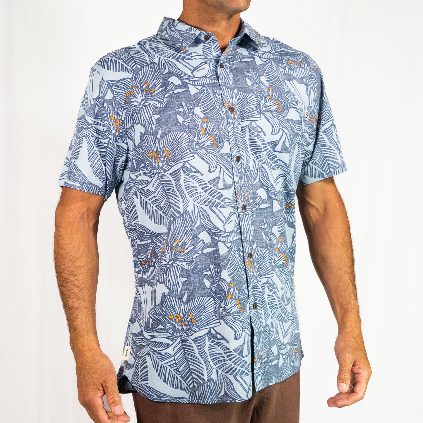Durban Short Sleeve Woven Button Up Shirt
