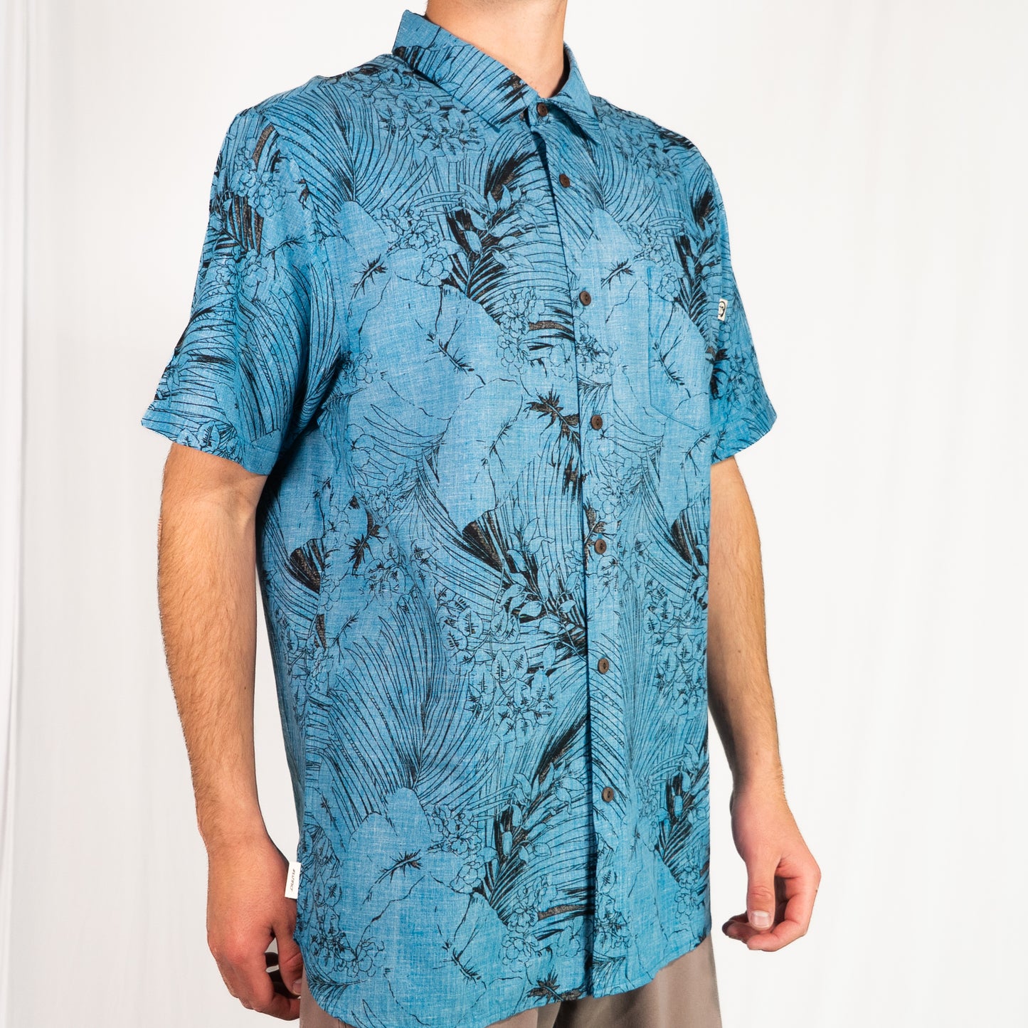 Botanical Short Sleeve Button Up Shirt